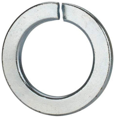 Value Collection - M39, 39.5mm ID, 61.2mm OD, 6mm Thick Split Lock Washer - Grade 8 Spring Steel, Zinc-Plated Finish, 39.5mm Min ID, 40.7mm Max ID - Americas Industrial Supply