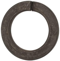 Value Collection - M42, 42.5mm ID, 68.2mm OD, 7mm Thick Split Lock Washer - Grade 8 Spring Steel, Zinc-Plated Finish, 42.5mm Min ID, 43.7mm Max ID - Americas Industrial Supply