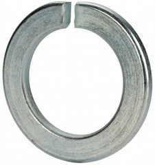 Value Collection - M52, 53mm ID, 83mm OD, 8mm Thick Split Lock Washer - Grade 8 Spring Steel, Zinc-Plated Finish, 53mm Min ID, 54.5mm Max ID - Americas Industrial Supply