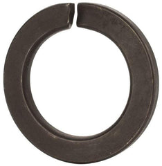 Value Collection - M39, 39.5mm ID, 61.2mm OD, 6mm Thick Split Lock Washer - Grade 8 Spring Steel, Uncoated, 39.5mm Min ID, 40.7mm Max ID - Americas Industrial Supply