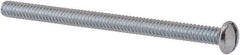 Value Collection - #10-24 UNC, 2-3/4" Length Under Head Slotted Drive Machine Screw - Round Head, Grade J82 Steel, Zinc-Plated Finish, Without Washer - Americas Industrial Supply
