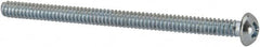 Value Collection - #6-32 UNC, 2" Length Under Head Phillips Drive Machine Screw - Round Head, Grade J82 Steel, Zinc-Plated Finish, Without Washer - Americas Industrial Supply