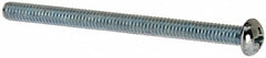 Value Collection - #8-32 UNC, 2-1/4" Length Under Head Phillips Drive Machine Screw - Round Head, Grade J82 Steel, Zinc-Plated Finish, Without Washer - Americas Industrial Supply