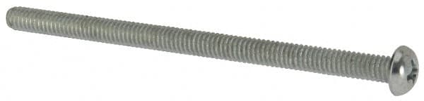 Value Collection - #8-32 UNC, 2-3/4" Length Under Head Phillips Drive Machine Screw - Round Head, Grade J82 Steel, Zinc-Plated Finish, Without Washer - Americas Industrial Supply