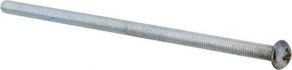 Value Collection - #10-32 UNF, 4-1/2" Length Under Head Phillips Drive Machine Screw - Round Head, Grade J82 Steel, Zinc-Plated Finish, Without Washer - Americas Industrial Supply