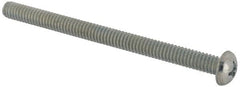 Value Collection - 1/4-20 UNC, 3-1/2" Length Under Head Phillips Drive Machine Screw - Round Head, Grade J82 Steel, Zinc-Plated Finish, Without Washer - Americas Industrial Supply