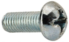 Value Collection - 1/4-28 UNF, 5/8" Length Under Head Phillips Drive Machine Screw - Round Head, Grade J82 Steel, Zinc-Plated Finish, Without Washer - Americas Industrial Supply