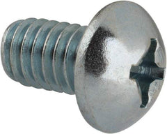 Value Collection - 5/16-18 UNC, 1/2" Length Under Head Phillips Drive Machine Screw - Round Head, Grade J82 Steel, Zinc-Plated Finish, Without Washer - Americas Industrial Supply