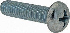 Value Collection - 5/16-18 UNC, 1-1/4" Length Under Head Phillips Drive Machine Screw - Round Head, Grade J82 Steel, Zinc-Plated Finish, Without Washer - Americas Industrial Supply