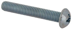 Value Collection - 3/8-16 UNC, 2-1/2" Length Under Head Phillips Drive Machine Screw - Round Head, Grade J82 Steel, Zinc-Plated Finish, Without Washer - Americas Industrial Supply