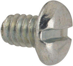 Value Collection - #5-40 UNC, 3/16" Length Under Head Slotted Drive Machine Screw - Pan Head, Grade J82 Steel, Zinc-Plated Finish, Without Washer - Americas Industrial Supply