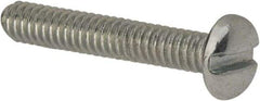 Value Collection - #5-40 UNC, 3/4" Length Under Head Slotted Drive Machine Screw - Pan Head, Grade J82 Steel, Zinc-Plated Finish, Without Washer - Americas Industrial Supply