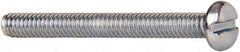 Value Collection - #5-40 UNC, 1-1/4" Length Under Head Slotted Drive Machine Screw - Pan Head, Grade J82 Steel, Zinc-Plated Finish, Without Washer - Americas Industrial Supply
