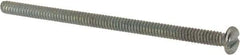 Value Collection - #6-32 UNC, 2-1/2" Length Under Head Slotted Drive Machine Screw - Pan Head, Grade J82 Steel, Zinc-Plated Finish, Without Washer - Americas Industrial Supply