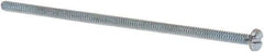 Value Collection - #6-32 UNC, 3-1/2" Length Under Head Slotted Drive Machine Screw - Pan Head, Grade J82 Steel, Zinc-Plated Finish, Without Washer - Americas Industrial Supply