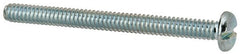 Value Collection - #10-24 UNC, 2-1/4" Length Under Head Slotted Drive Machine Screw - Pan Head, Grade J82 Steel, Zinc-Plated Finish, Without Washer - Americas Industrial Supply
