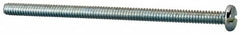 Value Collection - #10-24 UNC, 3-1/2" Length Under Head Slotted Drive Machine Screw - Pan Head, Grade J82 Steel, Zinc-Plated Finish, Without Washer - Americas Industrial Supply