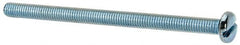 Value Collection - #10-32 UNF, 3" Length Under Head Slotted Drive Machine Screw - Pan Head, Grade J82 Steel, Zinc-Plated Finish, Without Washer - Americas Industrial Supply