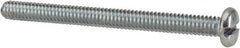 Value Collection - 1/4-20 UNC, 3" Length Under Head Slotted Drive Machine Screw - Pan Head, Grade J82 Steel, Zinc-Plated Finish, Without Washer - Americas Industrial Supply