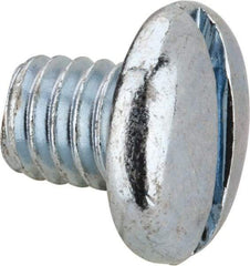 Value Collection - 5/16-18 UNC, 3/8" Length Under Head Slotted Drive Machine Screw - Pan Head, Grade J82 Steel, Zinc-Plated Finish, Without Washer - Americas Industrial Supply