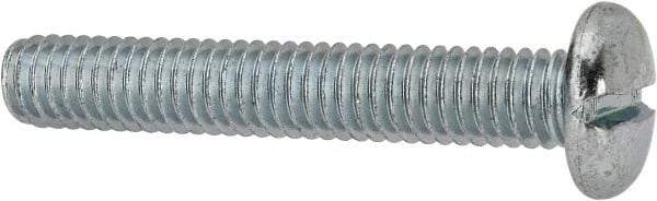Value Collection - 5/16-18 UNC, 2" Length Under Head Slotted Drive Machine Screw - Pan Head, Grade J82 Steel, Zinc-Plated Finish, Without Washer - Americas Industrial Supply