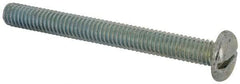 Value Collection - 5/16-18 UNC, 3" Length Under Head Slotted Drive Machine Screw - Pan Head, Grade J82 Steel, Zinc-Plated Finish, Without Washer - Americas Industrial Supply
