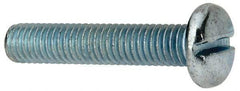 Value Collection - 3/8-16 UNC, 2" Length Under Head Slotted Drive Machine Screw - Pan Head, Grade J82 Steel, Zinc-Plated Finish, Without Washer - Americas Industrial Supply
