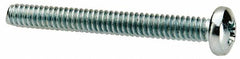 Value Collection - #3-48 UNC, 7/8" Length Under Head Phillips Drive Machine Screw - Pan Head, Grade J82 Steel, Zinc-Plated Finish, Without Washer - Americas Industrial Supply