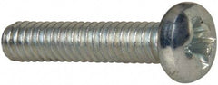 Value Collection - #5-40 UNC, 5/8" Length Under Head Phillips Drive Machine Screw - Pan Head, Grade J82 Steel, Zinc-Plated Finish, Without Washer - Americas Industrial Supply