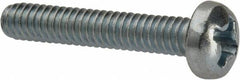 Value Collection - #5-40 UNC, 3/4" Length Under Head Phillips Drive Machine Screw - Pan Head, Grade J82 Steel, Zinc-Plated Finish, Without Washer - Americas Industrial Supply