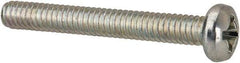 Value Collection - #5-40 UNC, 1" Length Under Head Phillips Drive Machine Screw - Pan Head, Grade J82 Steel, Zinc-Plated Finish, Without Washer - Americas Industrial Supply