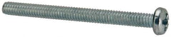 Value Collection - #5-40 UNC, 1-1/2" Length Under Head Phillips Drive Machine Screw - Pan Head, Grade J82 Steel, Zinc-Plated Finish, Without Washer - Americas Industrial Supply