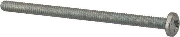 Value Collection - #5-40 UNC, 2" Length Under Head Phillips Drive Machine Screw - Pan Head, Grade J82 Steel, Zinc-Plated Finish, Without Washer - Americas Industrial Supply