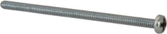 Value Collection - #6-32 UNC, 2-3/4" Length Under Head Phillips Drive Machine Screw - Pan Head, Grade J82 Steel, Zinc-Plated Finish, Without Washer - Americas Industrial Supply