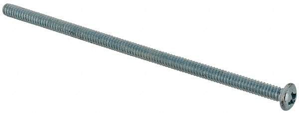 Value Collection - #6-32 UNC, 3-1/4" Length Under Head Phillips Drive Machine Screw - Pan Head, Grade J82 Steel, Zinc-Plated Finish, Without Washer - Americas Industrial Supply