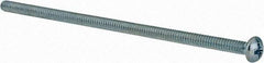 Value Collection - #6-32 UNC, 3-1/2" Length Under Head Phillips Drive Machine Screw - Pan Head, Grade J82 Steel, Zinc-Plated Finish, Without Washer - Americas Industrial Supply
