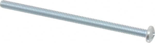 Value Collection - #8-32 UNC, 3" Length Under Head Phillips Drive Machine Screw - Pan Head, Grade J82 Steel, Zinc-Plated Finish, Without Washer - Americas Industrial Supply