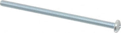 Value Collection - #8-32 UNC, 3" Length Under Head Phillips Drive Machine Screw - Pan Head, Grade J82 Steel, Zinc-Plated Finish, Without Washer - Americas Industrial Supply