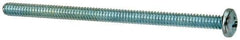 Value Collection - #10-24 UNC, 3-1/4" Length Under Head Phillips Drive Machine Screw - Pan Head, Grade J82 Steel, Zinc-Plated Finish, Without Washer - Americas Industrial Supply