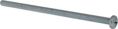 Value Collection - #10-32 UNF, 4" Length Under Head Phillips Drive Machine Screw - Pan Head, Grade J82 Steel, Zinc-Plated Finish, Without Washer - Americas Industrial Supply