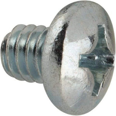 Value Collection - #12-24 UNC, 1/4" Length Under Head Phillips Drive Machine Screw - Pan Head, Grade J82 Steel, Zinc-Plated Finish, Without Washer - Americas Industrial Supply