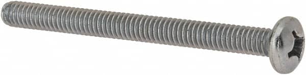 Value Collection - #12-24 UNC, 2-1/2" Length Under Head Phillips Drive Machine Screw - Pan Head, Grade J82 Steel, Zinc-Plated Finish, Without Washer - Americas Industrial Supply