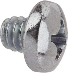 Value Collection - 1/4-20 UNC, 1/4" Length Under Head Phillips Drive Machine Screw - Pan Head, Grade J82 Steel, Zinc-Plated Finish, Without Washer - Americas Industrial Supply
