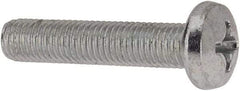 Value Collection - 1/4-28 UNF, 1-1/4" Length Under Head Phillips Drive Machine Screw - Pan Head, Grade J82 Steel, Zinc-Plated Finish, Without Washer - Americas Industrial Supply