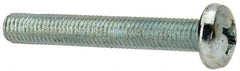 Value Collection - 1/4-28 UNF, 1-3/4" Length Under Head Phillips Drive Machine Screw - Pan Head, Grade J82 Steel, Zinc-Plated Finish, Without Washer - Americas Industrial Supply
