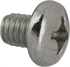 Value Collection - 5/16-18 UNC, 3/8" Length Under Head Phillips Drive Machine Screw - Pan Head, Grade J82 Steel, Zinc-Plated Finish, Without Washer - Americas Industrial Supply