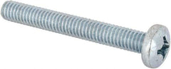 Value Collection - 5/16-18 UNC, 2-1/2" Length Under Head Phillips Drive Machine Screw - Pan Head, Grade J82 Steel, Zinc-Plated Finish, Without Washer - Americas Industrial Supply