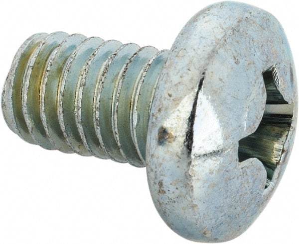 Value Collection - 3/8-16 UNC, 5/8" Length Under Head Phillips Drive Machine Screw - Pan Head, Grade J82 Steel, Zinc-Plated Finish, Without Washer - Americas Industrial Supply