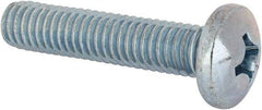 Value Collection - 3/8-16 UNC, 1-3/4" Length Under Head Phillips Drive Machine Screw - Pan Head, Grade J82 Steel, Zinc-Plated Finish, Without Washer - Americas Industrial Supply