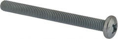 Value Collection - 3/8-16 UNC, 4" Length Under Head Phillips Drive Machine Screw - Pan Head, Grade J82 Steel, Zinc-Plated Finish, Without Washer - Americas Industrial Supply